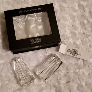 🌲Crystal Salt & Pepper Shakers - Oleg Cassini